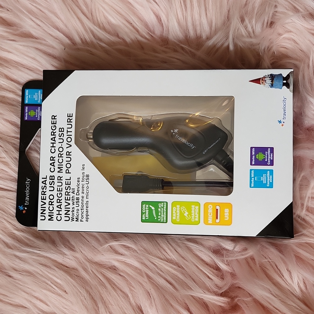 Brand New TRAVELOCITY UNIVERSAL USB CAR CHARGER